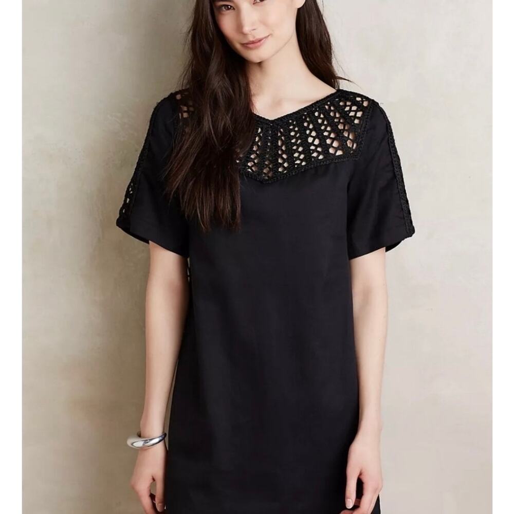 Anthropologie Maeve Battenburg Shift Dress / sz M